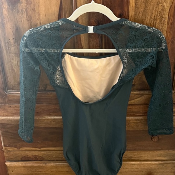 Elevé Christina Leotard in Dark Forest Lace - Picture 4 of 4